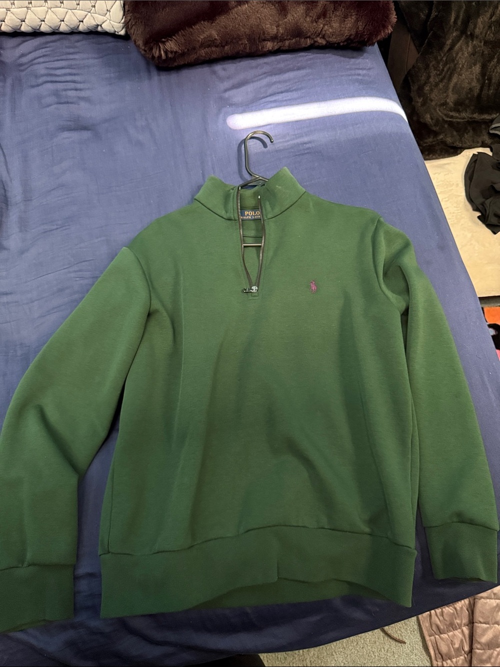 Polo by Ralph Lauren Forest Green Half-Zip Sweatshirt